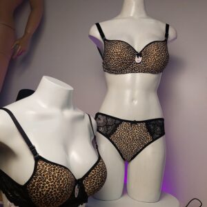 سوتینوشورت پلنگی فنردار جکدار توری