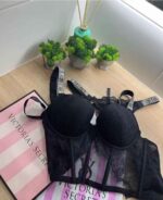 ست بوستیر نگین‌دار ویکتوریا سیکرت | سایز 60 تا 85 | کاپ B - Image 13