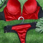 💜 ست شورت و سوتین پلانژ جک‌دار از مخمل و تور برند: My Venus |  ترکیه - Image 12