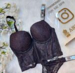 ست بوستیر نگین‌دار ویکتوریا سیکرت | سایز 60 تا 85 | کاپ B - Image 15