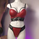 🖤 ست شورت و سوتین چرم و تور هارنس‌دار جک‌دار برند: My Venus | ترکیه - Image 16