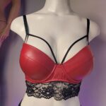 🖤 ست شورت و سوتین چرم و تور هارنس‌دار جک‌دار برند: My Venus | ترکیه - Image 15