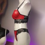 🖤 ست شورت و سوتین چرم و تور هارنس‌دار جک‌دار برند: My Venus | ترکیه - Image 12