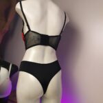 💜 ست شورت و سوتین پلانژ جک‌دار از مخمل و تور برند: My Venus |  ترکیه - Image 7