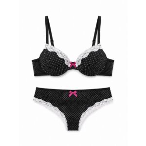 ست شورت و سوتین اسفنجی برند میوره | کاپ B | سایز 75 تا 90