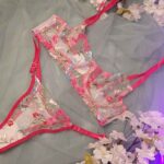 👙 ست شورت و سوتین توری طرح شکوفه صورتی | برند Arona ترکیه  | کاپ B - Image 6