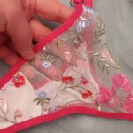 👙 ست شورت و سوتین توری طرح شکوفه صورتی | برند Arona ترکیه  | کاپ B - Image 7