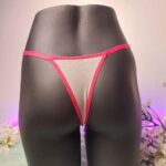 👙 ست شورت و سوتین توری طرح شکوفه صورتی | برند Arona ترکیه  | کاپ B - Image 8