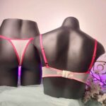 👙 ست شورت و سوتین توری طرح شکوفه صورتی | برند Arona ترکیه  | کاپ B - Image 2