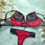 💜 ست شورت و سوتین پلانژ جک‌دار از مخمل و تور برند: My Venus |  ترکیه - Image 18