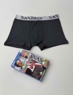 شورت مردانه نیم‌پا نخی کش‌پهن پک دوعددی | سایز بزرگ  رنگ میکس - Image 6