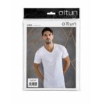 💎 زیرپوش رکابی آستین کوتاه یقه هفتی مردانه کد 2010 برند: آلتون (Alton) - ساخت ترکیه