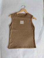 تاب زنانه آستین‌حلقه‌ای ساده VIOLET – فری سایز - Image 3