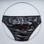 شورت مردانه چرمی زیپ‌دار کد 1879 | چرم مصنوعی براق ضدحساسیت | - Image 2