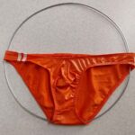 🧡 شورت مردانه فانتزی لاتکس براق | سایز L و XL