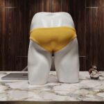 شورت مردانه اسلیپ مدل Pouch - جنس نخی کشی فوق‌العاده زرد - Image 3